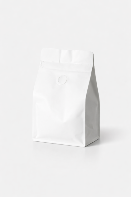 コーヒー豆袋 白